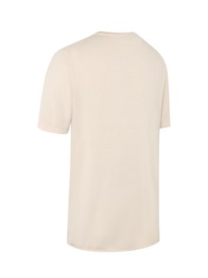 Feinstrick-T-Shirt aus einem Baumwolle-Kaschmir-Mix