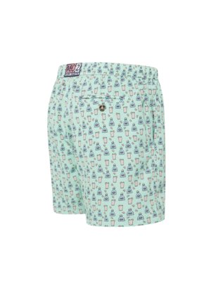 Leichte Badeshorts mit Tequilla-Motiven