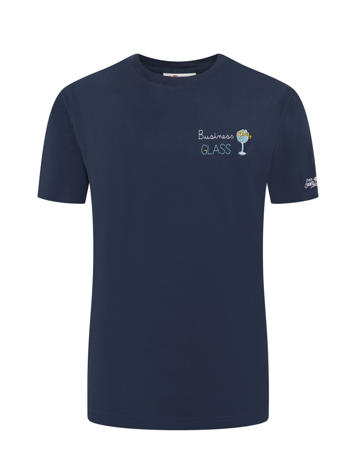 Mc2 Saint Barth Summer T-Shirt mit kleinem Glas-Motiv in XXL