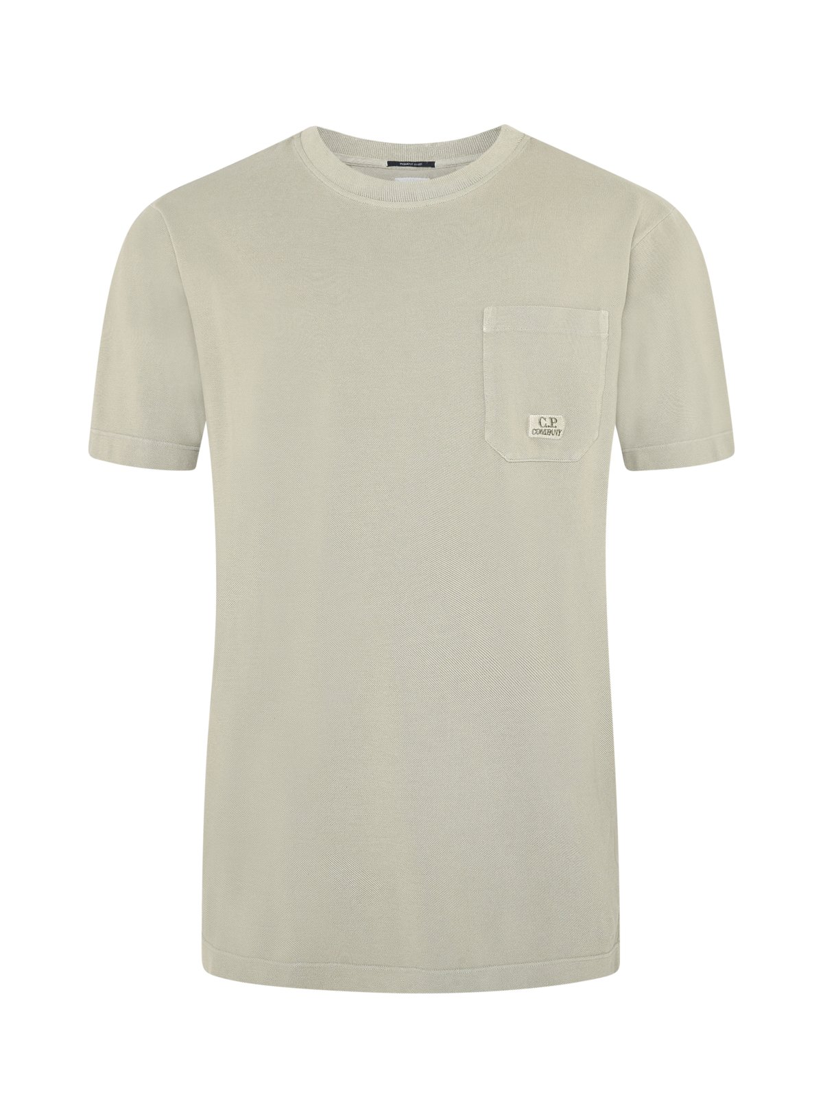 C.P. Company Garment Dyed gefärbtes T-Shirt mit Brusttasche in XL