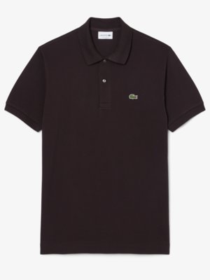 Piqué-Poloshirt L1212 Classic Fit mit kleinem Krokodil-Aufnäher