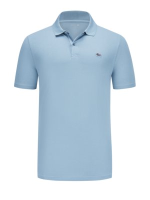 Stretch-Poloshirt Waffelpiqué DH5522 mit Krokodil-Stickerei, Regular Fit
