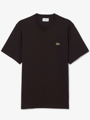 T-Shirt aus Baumwolle mit Logo-Aufnäher, Classic Fit