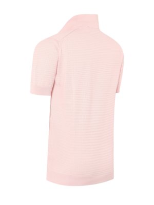 Softes Poloshirt aus Baumwolle mit Waffelstruktur