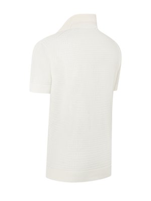 Softes Poloshirt aus Baumwolle mit Waffelstruktur