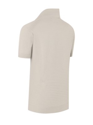 Softes Poloshirt aus Baumwolle mit Waffelstruktur