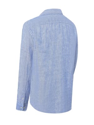Sommerliches Leinenhemd mit Streifenmuster, Regular