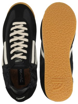 Runner Sneaker Panther aus einem Kunstleder-Mesh-Mix