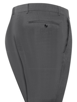 Anzug aus fein melierter Schurwolle mit Stretchanteil, Slim Fit