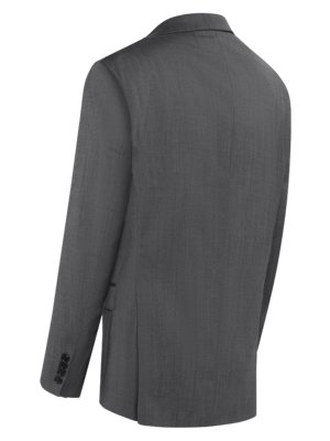 Anzug aus fein melierter Schurwolle mit Stretchanteil, Slim Fit