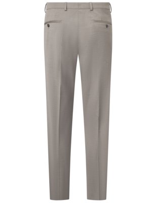 Anzug aus fein melierter Schurwolle mit Stretchanteil, Slim Fit