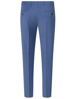 Anzug aus fein melierter Schurwolle mit Stretchanteil, Slim Fit