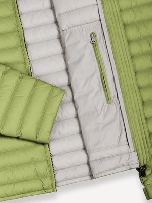 Steppjacke mit Daunenfüllung und Label-Aufnähern