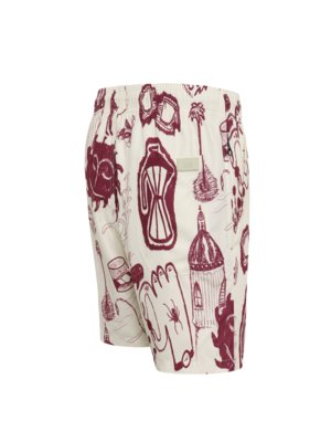 Schnelltrocknende Badeshorts mit grafischem Print