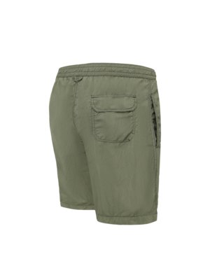 Glatte Badeshorts mit elastischem Bund und Tunnelzug 