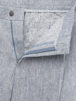 Sommerliche Leinenhose mit elastischem Bund und Kordelzug