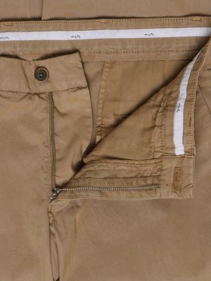 Summer Popeline-Chino Taura mit Lyocell, Slim