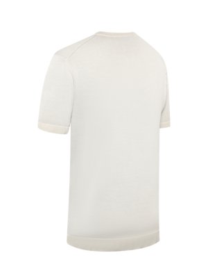 Strick-T-Shirt aus Pima Baumwolle mit O-Neck