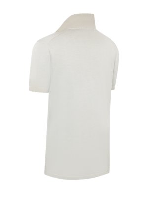 Poloshirt aus Pima-Baumwolle mit Variokragen