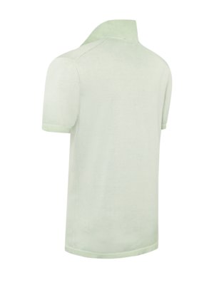 Poloshirt aus Pima-Baumwolle mit Variokragen