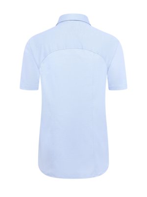 Jersey-Kurzarmhemd in Piqué-Qualität, Slim