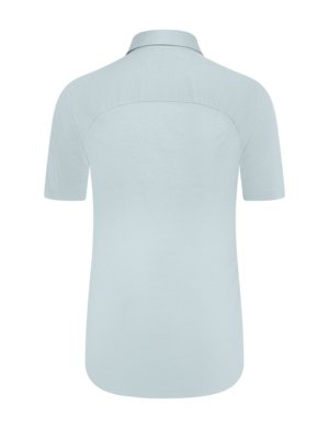 Jersey-Kurzarmhemd in Piqué-Qualität, Slim