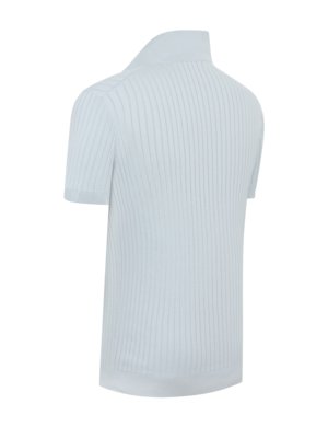 Softes Poloshirt aus ägyptischer Baumwolle mit Variokragen