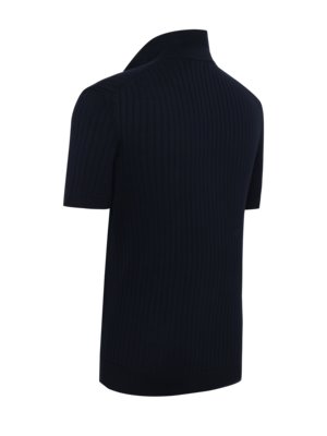 Softes Poloshirt aus ägyptischer Baumwolle mit Variokragen