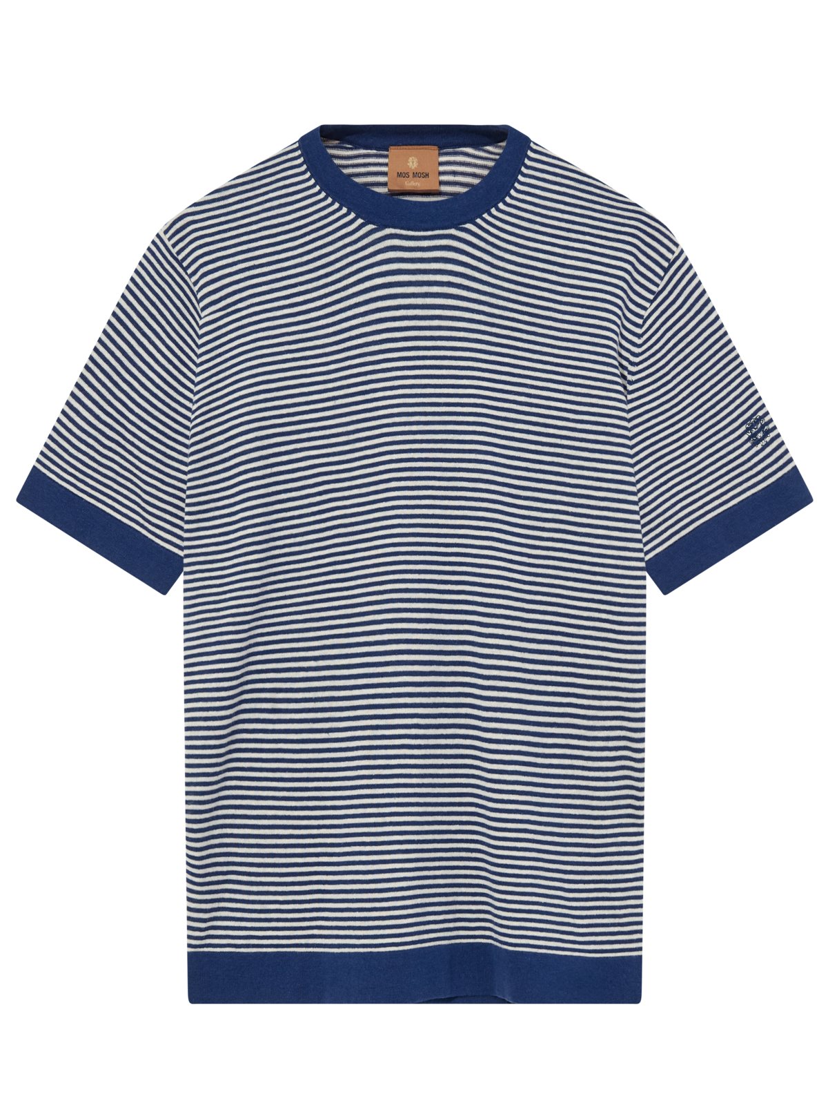 MOS MOSH Gallery Strick-T-Shirt mit Ringelstreifen und Leinenanteil in XL
