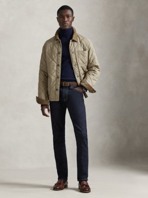 Steppjacke mit Cordkragen und recycelter Wattierung