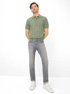 Extraleichte Hi Flex Jeans Chuck in dezenter Used-Optik, Modern Fit