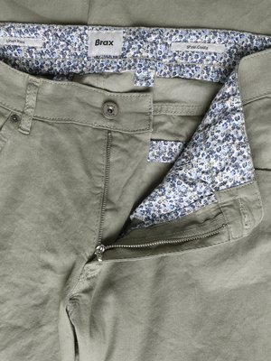 5 Pocket-Hose Cadiz aus einem Leinenmischgewebe, Straight Fit
