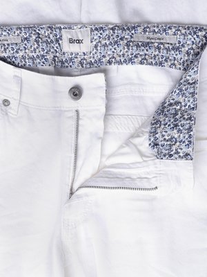 5 Pocket-Hose Cadiz aus einem Leinenmischgewebe, Straight Fit