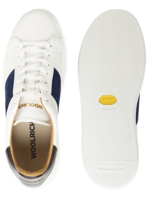Classic Court Sneakers aus Kalbsleder mit Streifenakzenten