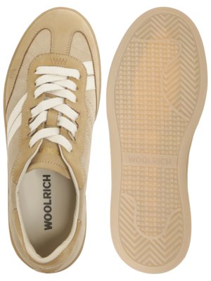 Doubleu Tennis Sneaker aus Nubukleder mit Kautschuksohle
