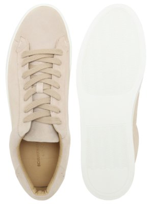 Handgefertigter Sneaker aus softem Veloursleder