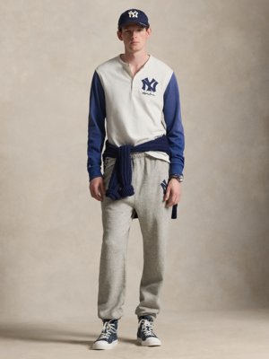 Strick-Joggpants mit New York Yankees-Aufnäher