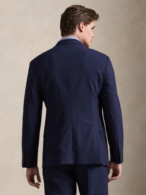 Sakko mit Nadelstreifen und Stretchanteil, Modern Fit