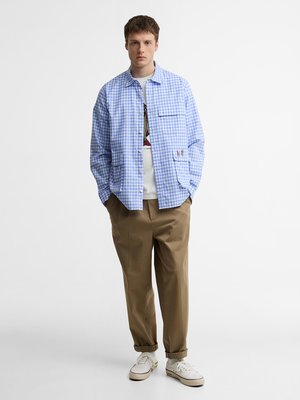 Paul Smith loves Barbour Baumwollhemd mit Karomuster und Pattentaschen