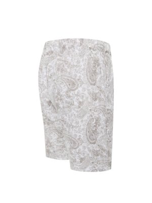 Leichte Pyjamashorts aus Leinen mit Paisley-Muster