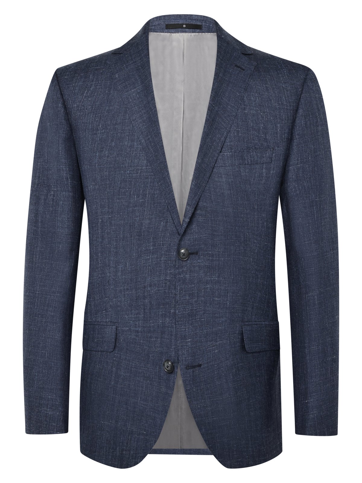 Dressler Sakko aus einem Wolle-Seide-Leinen-Mix mit Fischgrät-Muster, Relaxed Fit in 106