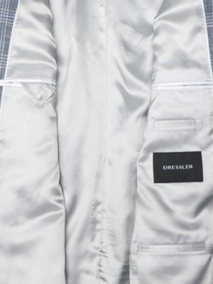 Einreiher-Sakko aus einem Materialmix mit Glencheck-Muster
