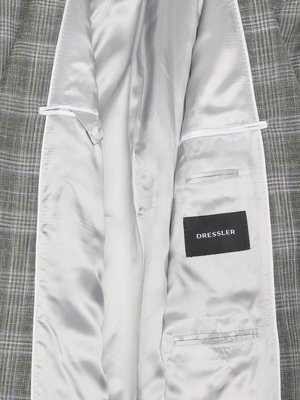Einreiher-Sakko aus einem Materialmix mit Glencheck-Muster