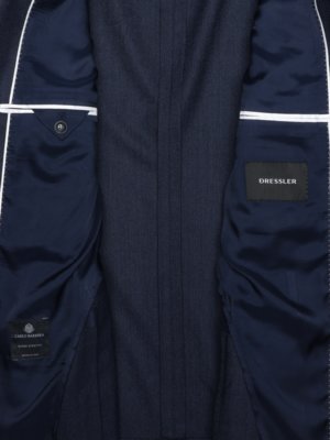 Sakko aus Wolle und Stretch mit Fischgrät-Muster, Regular Fit