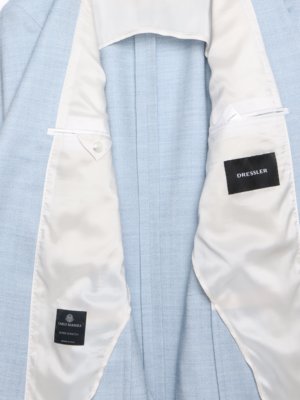 Sakko aus Wolle und Stretch mit Fischgrät-Muster, Regular Fit