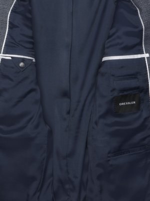 Sakko aus einem gemusterten Baumwoll-Mix mit Stretch, Relaxed Fit