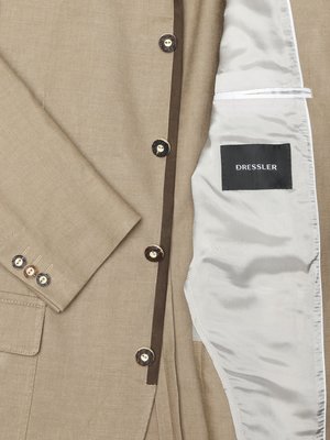 Trachtenjanker Samson mit Ellenbogenpatches und Hornknöpfen, Modern FIt