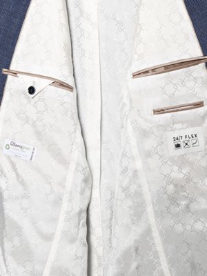 Strukturiertes Sakko mit Stretch und Leinen, 24/7 Flex, Modern Fit