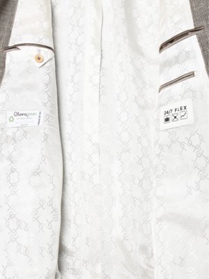 Strukturiertes Sakko mit Stretch und Leinen, 24/7 Flex, Modern Fit