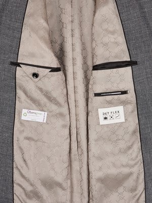 Strukturiertes Sakko mit Stretch und Leinen, 24/7 Flex, Modern Fit